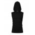  US Direct  Yong Horse Men Casual Cotton Solid Sleeveless Sport Hooded Tank Top Black S