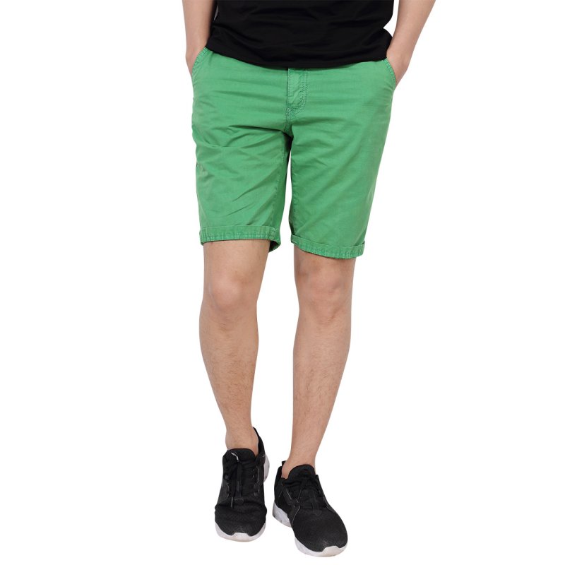 [US Direct] Yong Horse Men's Cotton Straight Classic Fit Casual Shorts with Pockets
