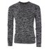  US Direct  Yong Horse Men s Textured Slim Fit Long Sleeve V Neck Casual Henley Shirt with 4 Button Decor Flower gray 2XL