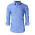  US Direct  Yong Horse Men s Classic Slim Fit Long Sleeve Casual Western Oxford Shirts