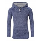 US Yong Horse Men's Casual Slim Fit Sport Shirt Raglan Sleeve Sweatshirt Lightweight Quick-Dry Solid Color Hoodie