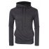  US Direct  Yong Horse Men s Long Sleeve Pullover Hoodie Lightweight Hooded Sweatshirt Gray 2XL