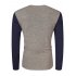  US Direct  Yong Horse Mens Casual Slim Fit Long Sleeve Contrast Color Henley Neck T Shirt