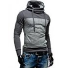 [US Direct] Young Horse Men's High Quality Constrast Color Pullover Hoodie Sweatshirt（Upgrade version)