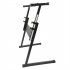  US Direct  Z shaped Adjustable Electric Piano Rack Stand Portable Foldable Multi functional Music Holder Musician Gifts Black