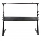 [US Direct] Z-shaped Adjustable Electric Piano Rack Stand Portable Foldable Multi-functional Music Holder Musician Gifts Black