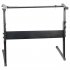  US Direct  Z shaped Adjustable Electric Piano Rack Stand Portable Foldable Multi functional Music Holder Musician Gifts Black