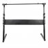  US Direct  Z shaped Adjustable Electric Piano Rack Stand Portable Foldable Multi functional Music Holder Musician Gifts Black