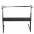  US Direct  Z shaped Adjustable Electric Piano Rack Stand Portable Foldable Multi functional Music Holder Musician Gifts Black