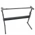  US Direct  Z shaped Adjustable Electric Piano Rack Stand Portable Foldable Multi functional Music Holder Musician Gifts Black