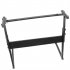  US Direct  Z shaped Adjustable Electric Piano Rack Stand Portable Foldable Multi functional Music Holder Musician Gifts Black