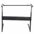  US Direct  Z shaped Adjustable Electric Piano Rack Stand Portable Foldable Multi functional Music Holder Musician Gifts Black