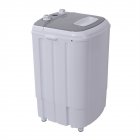 US ZOKOP 10lbs Washing Machine Low Noise High Power Semi-automatic Grey