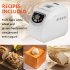  US Direct  ZOKOP 110v 550w Bread Maker Machine High Temperature Resistant With Automatic Feeding Function  us Plug   White
