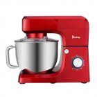 [US Direct] ZOKOP 110v 660w 7l Chef Machine 6 Speeds Stainless Steel Kitchen Stand Mixer With Handle Kitchen Accessories (us Plug) red