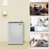  US Direct  ZOKOP 115v 60hz Single Door Upright Freezer Adjustable Thermostat Stainless Steel Door Freezer For Apartment Small Kitchen 60L   2 1 CU FT