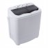  US Direct  ZOKOP 14 3lb Washing Machine Semi Automatic Grey