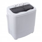 US ZOKOP 14.3lb Washing Machine Semi-Automatic Grey