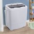  US Direct  ZOKOP 14 3lb Washing Machine Semi Automatic Grey