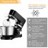  US Direct  ZOKOP 5 5l 660w Chef Machine 6 Speeds Stainless Steel Kitchen Stand Mixer Mixing Pot With Handle For Baking black