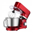 [US Direct] ZOKOP 5.5l 660w Kitchen Machine 6 Speeds Low Noise Anti-skid Mixing Pot Kitchen Stand Mixer With Handle red
