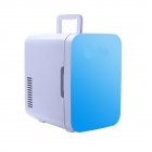 [US Direct] ZOKOP 6L Mini Fridge Cooler Warmer Electric Portable Car Refrigerator Blue