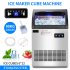  US Direct  ZOKOP Commercial Freestanding Stainless Steel Ice Maker For Home Kitchen Office Restaurant Bar Coffee Shop 200 lbs