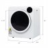  US Direct  ZOKOP Electric Laundry Clothes Dryer 13 2 Lbs 6kg Tumble Dryer White