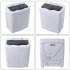  US Direct  ZOKOP Washing Machine 14 3lbs Capacity Twin Tub Semi Automatic Laundry Washer Grey