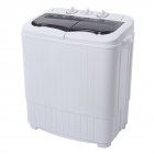 [US Direct] ZOKOP Washing Machine 14.3lbs Capacity Twin Tub Semi-Automatic Laundry Washer Grey
