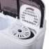  US Direct  ZOKOP Washing Machine 14 3lbs Capacity Twin Tub Semi Automatic Laundry Washer Grey