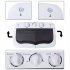  US Direct  ZOKOP Washing Machine 14 3lbs Capacity Twin Tub Semi Automatic Laundry Washer Grey