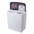  US Direct  ZOKOP Washing Machine 14 3lbs Capacity Twin Tub Semi Automatic Laundry Washer Grey