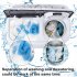  US Direct  ZOKOP Washing Machine 14 3lbs Capacity Twin Tub Semi Automatic Laundry Washer Grey