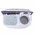  US Direct  ZOKOP Washing Machine 14 3lbs Capacity Twin Tub Semi Automatic Laundry Washer Grey