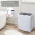  US Direct  ZOKOP Washing Machine 14 3lbs Capacity Twin Tub Semi Automatic Laundry Washer Grey