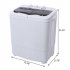  US Direct  ZOKOP Washing Machine 14 3lbs Capacity Twin Tub Semi Automatic Laundry Washer Grey
