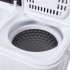  US Direct  ZOKOP Washing Machine 14 3lbs Capacity Twin Tub Semi Automatic Laundry Washer Grey