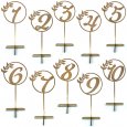 10 Pcs Wedding Table Numbers 12x5.8 Inch Wooden Table Number For Wedding Reception Party Restaurant Graduation Ceremony (1-10) Number
