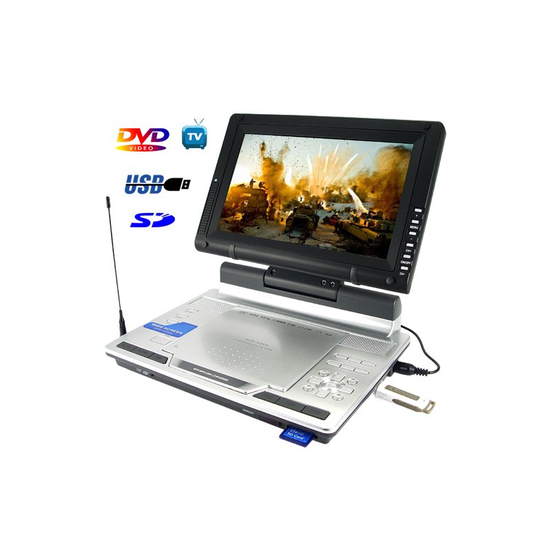 Portable Multimedia DVD Player with 9 Inch LCD (16:9)