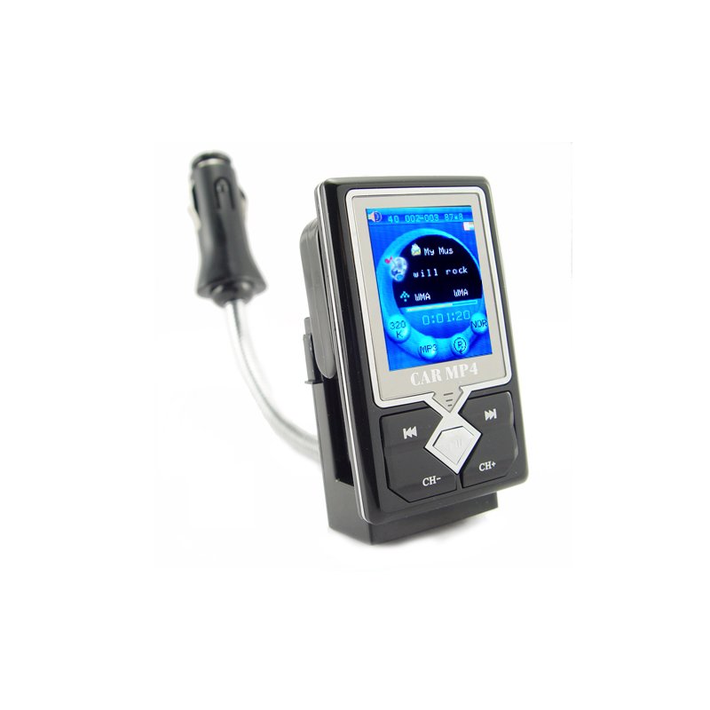 Car MP4 + MP3 Player with FM Stereo Transmitter (4GB)