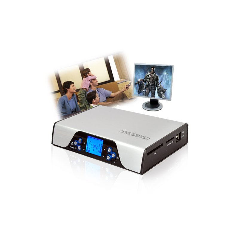 SATA Multimedia Player and HDD Enclosure (Up to 1080I)
