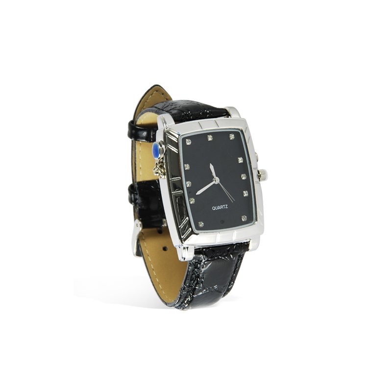 Stylish Watch with Leather Strap (Surveillance DVR)