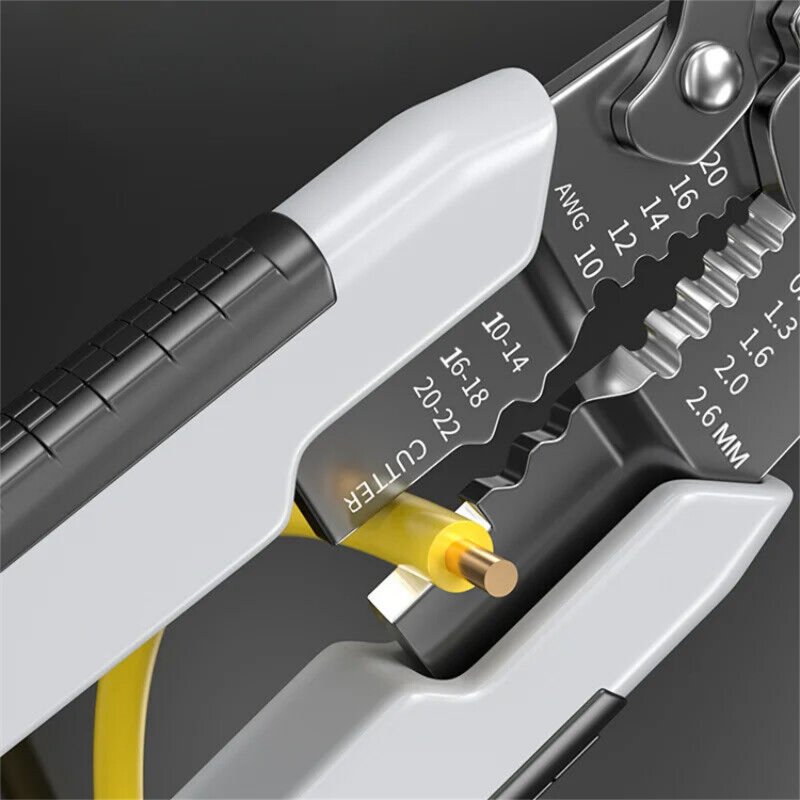 Multifunctional Wire Stripping Pliers Scissors Chrome Vanadium Steel Electrician Tools For Wire Cutting Stripping Crimping Winding 