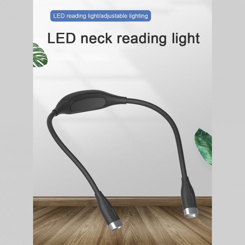 Portable LED Neck Reading Light Built-in 1000mAH Lithium Battery Eye Protection USB Charging Touch Sensor LED Reading Light 