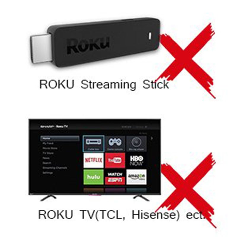 Replacement Lost Remote Control Compatible with Roku 1, Roku 2, Roku 3, Roku 4, (HD, LT, XS, XD), Roku Express, Roku Premiere, Roku Ultra Do NOT Support Roku Stick, Roku TV or Roku Game 