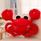   new style plush toy cartoon big eyes smiling crab cushion pillow home decoration creative birthday gift 1pc