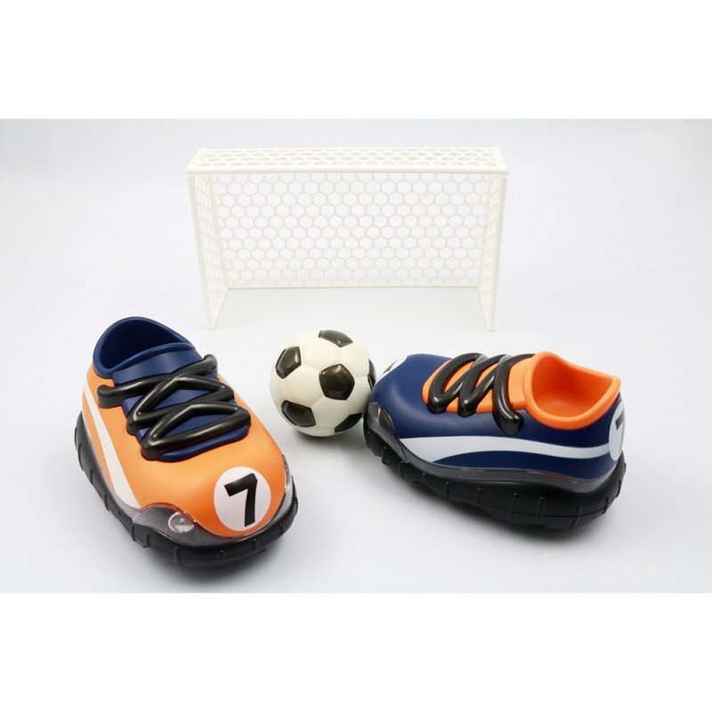 2.4g Football Remote Control Car World Cup Football Shoes High Speed Drift Stunt Car with Cool Light for Kids Orange