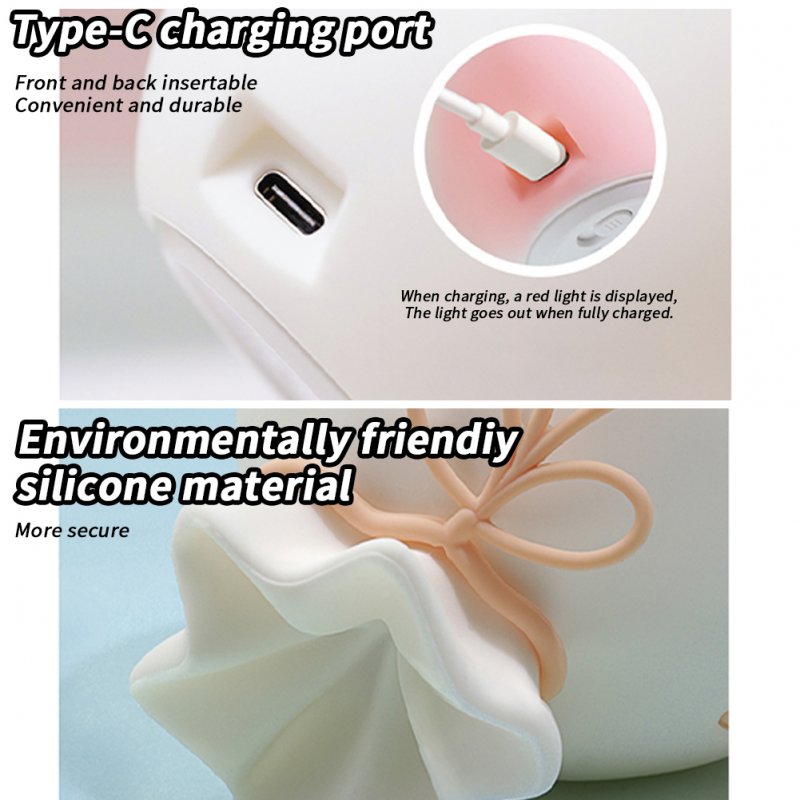 Cute Silicone LED Night Light Money Bag Shape Dimming Soft Eye Caring Bedroom Bedside Lamp Birthday Xmas Gifts For Boys Girls 