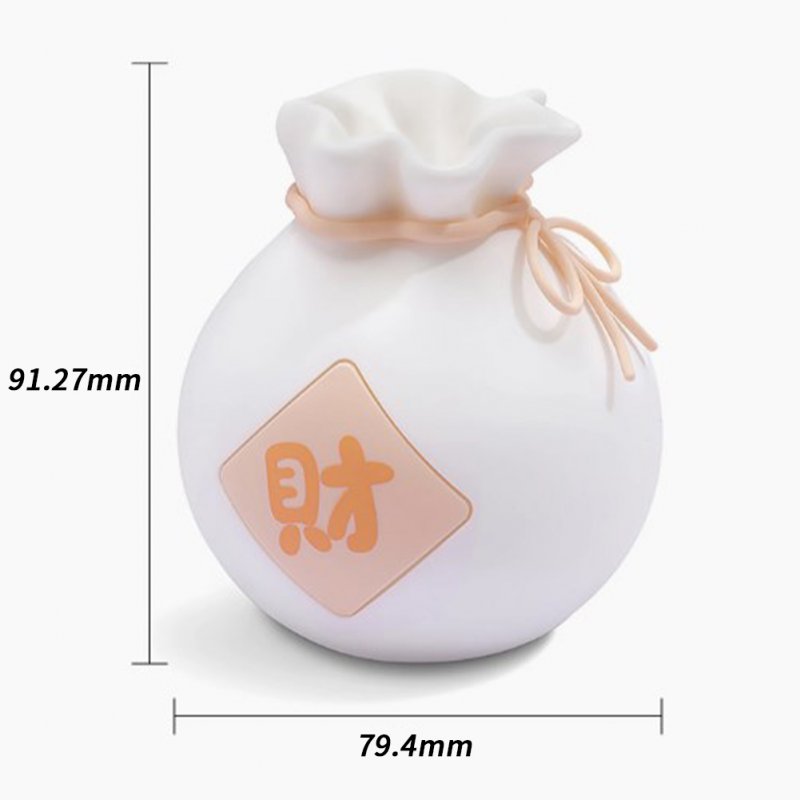 Cute Silicone LED Night Light Money Bag Shape Dimming Soft Eye Caring Bedroom Bedside Lamp Birthday Xmas Gifts For Boys Girls 